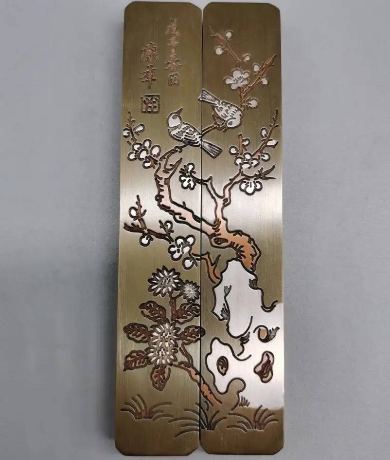 China brass Paper weight small crafts statue A pair