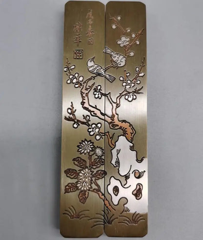 China brass Paper weight small crafts statue A pair