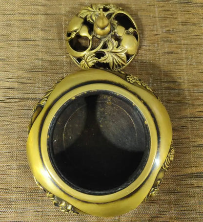 China brass Plum, Orchid, Bamboo and Chrysanthemum Incense burner crafts statue