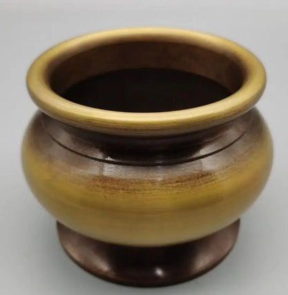 China brass Round shape Incense burner crafts statue
