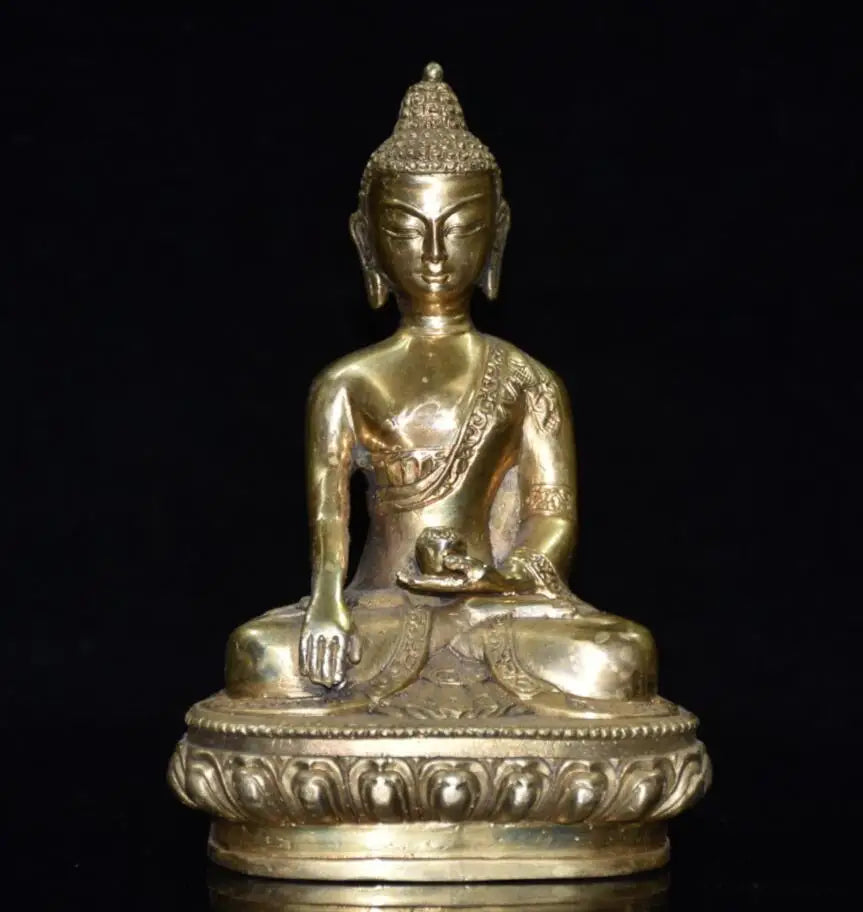 China brass Sakyamuni Buddha crafts statue
