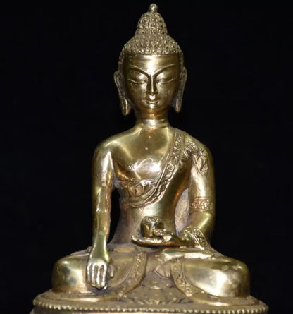 China brass Sakyamuni Buddha crafts statue