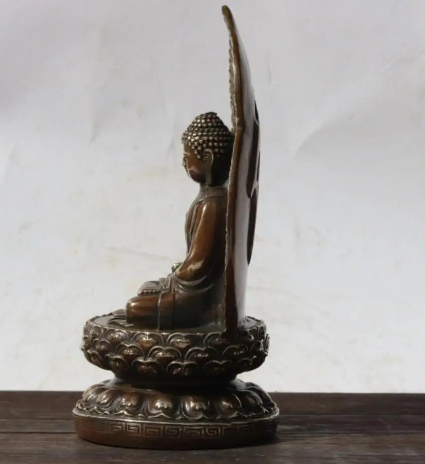 China brass Sakyamuni Buddha crafts statue