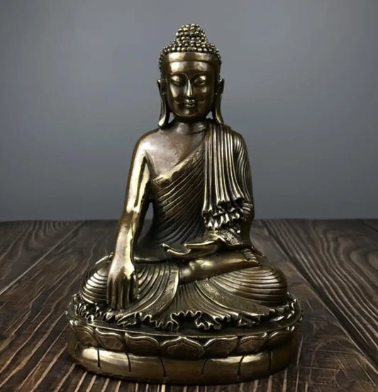 China brass Sakyamuni Buddha crafts statue