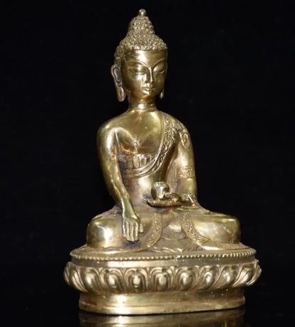 China brass Sakyamuni Buddha crafts statue