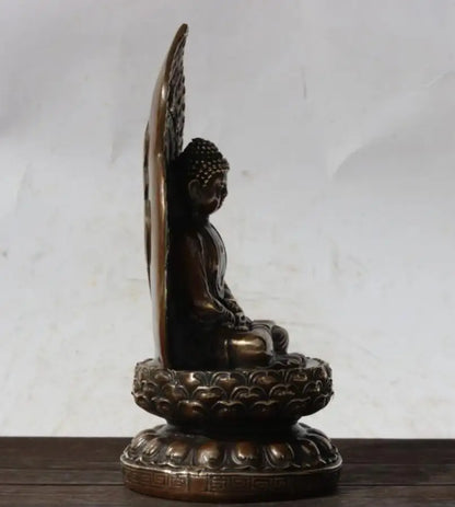 China brass Sakyamuni Buddha crafts statue