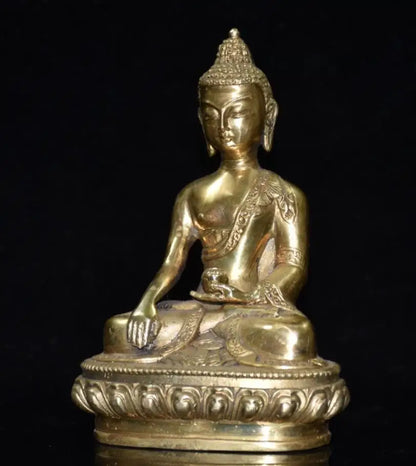 China brass Sakyamuni Buddha crafts statue