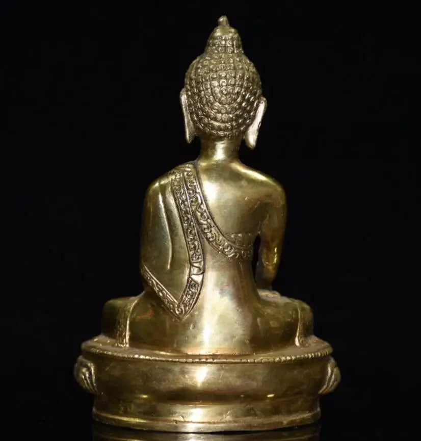 China brass Sakyamuni Buddha crafts statue