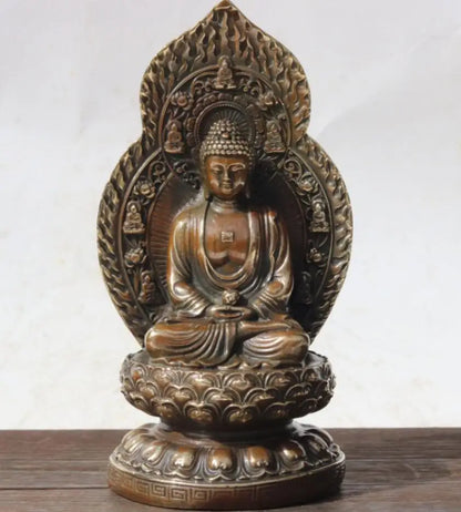 China brass Sakyamuni Buddha crafts statue