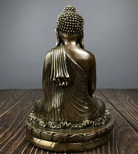 China brass Sakyamuni Buddha crafts statue