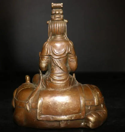 China brass Samantabhadra bodhisattva crafts statue