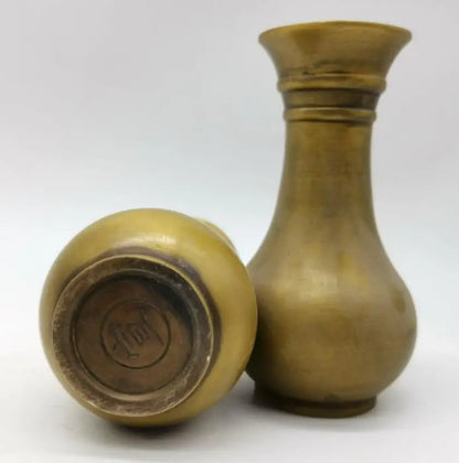 China brass Seiko Thicken small vase crafts statue A pair