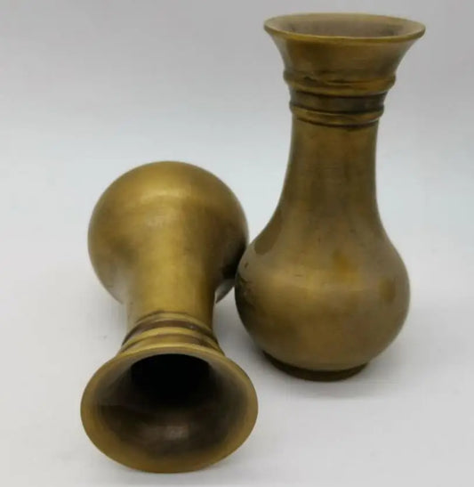 China brass Seiko Thicken small vase crafts statue A pair