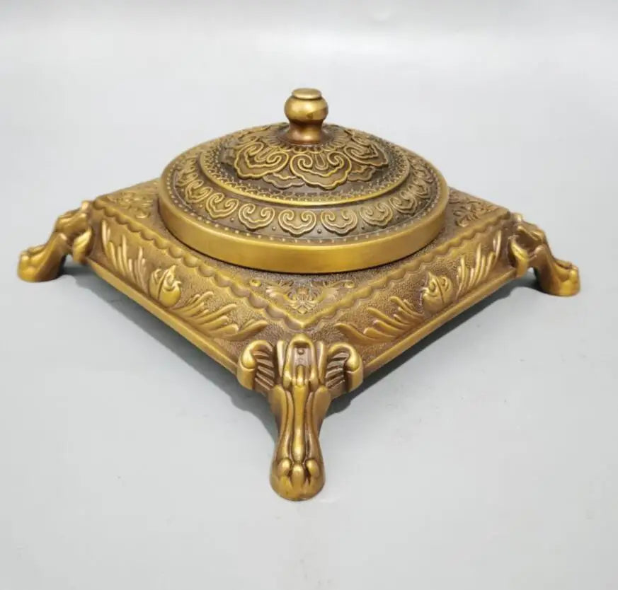 China brass Seiko production ashtray crafts statue