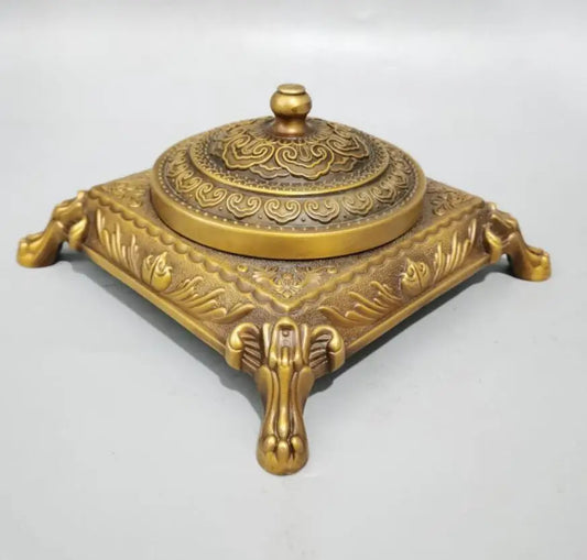 China brass Seiko production ashtray crafts statue