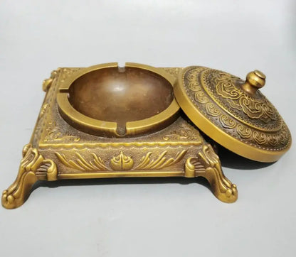 China brass Seiko production ashtray crafts statue