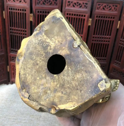 China brass Taoism Respect God crafts statue