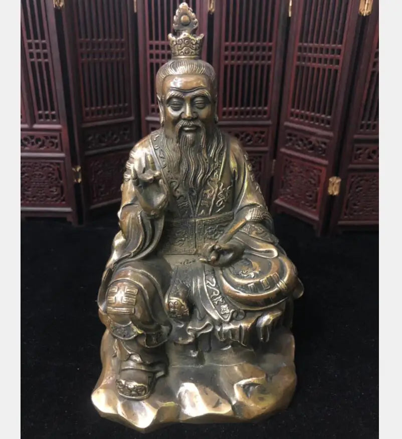China brass Taoism Taishang Laojun crafts statue
