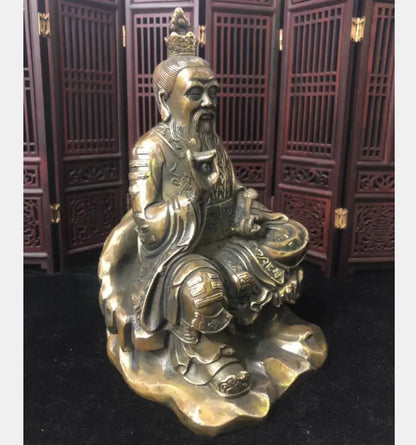 China brass Taoism Taishang Laojun crafts statue