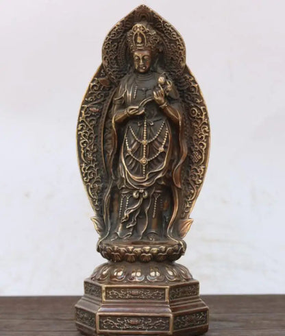 China brass West Fong three Saint Buddha crafts statue
