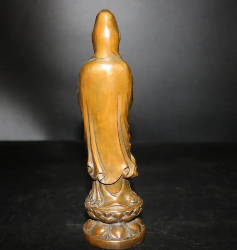 China brass Wishful Goddess of mercy crafts statue