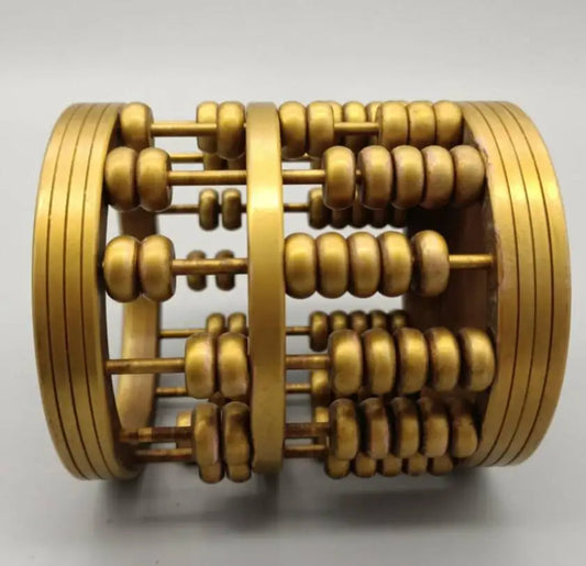 China brass abacus shape Pen holder crafts statue