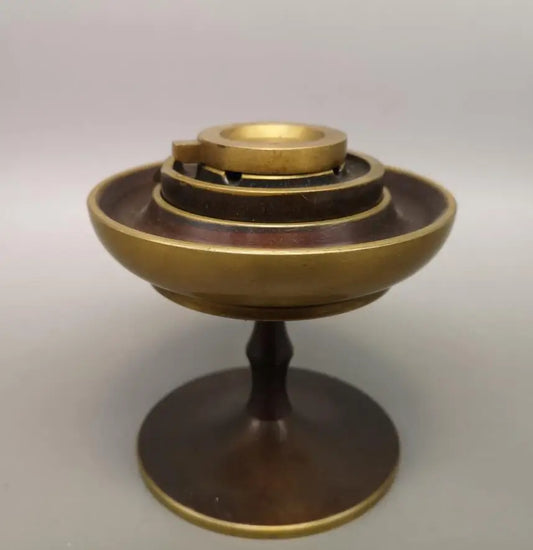 China brass archaize Backflow incense burner crafts statue