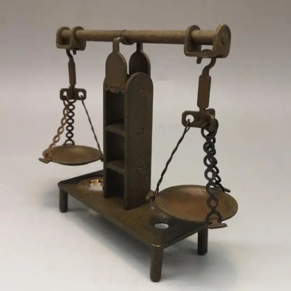 China brass archaize Balance scales crafts statue