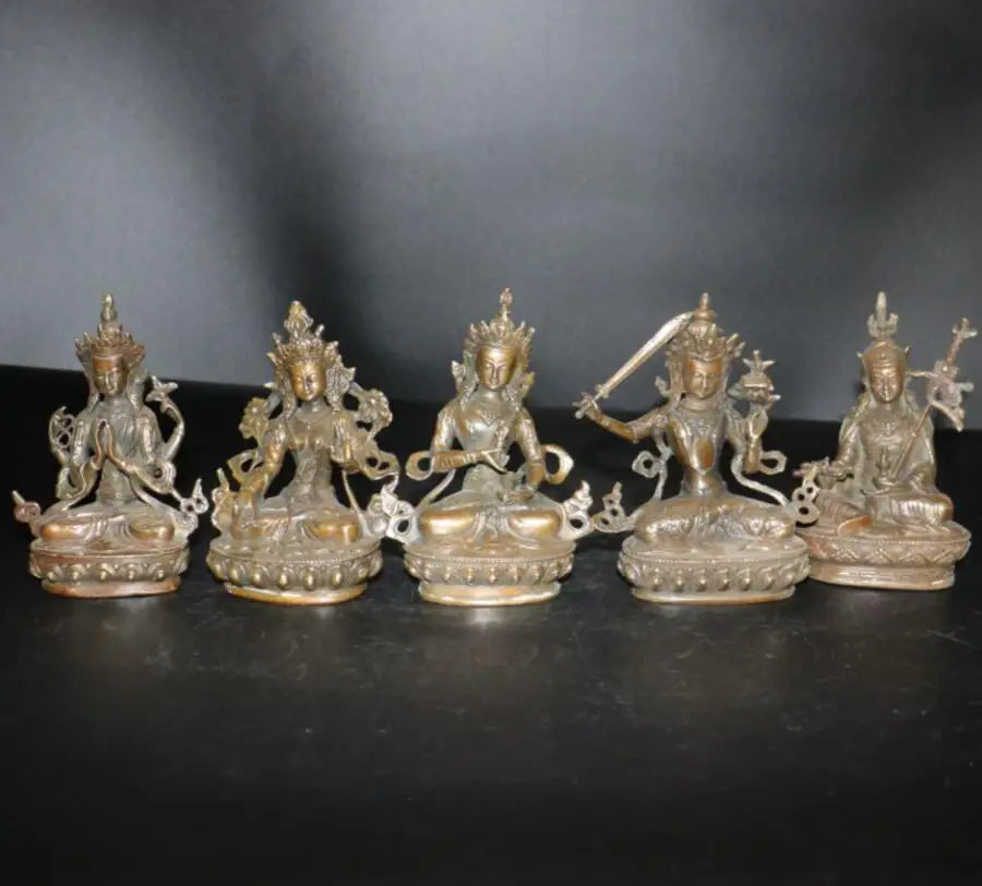 China brass archaize Buddha crafts statue