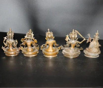 China brass archaize Buddha crafts statue