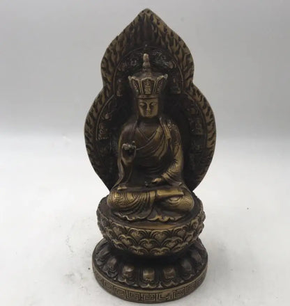 China brass archaize Buddha crafts statue