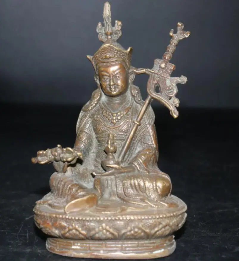 China brass archaize Buddha crafts statue