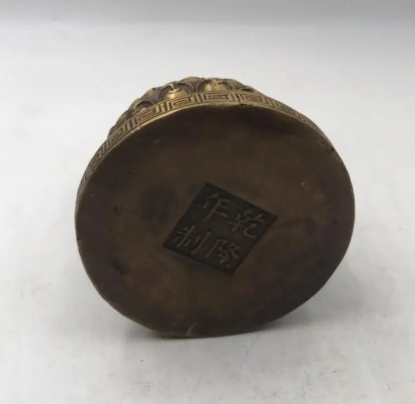 China brass archaize Buddha crafts statue