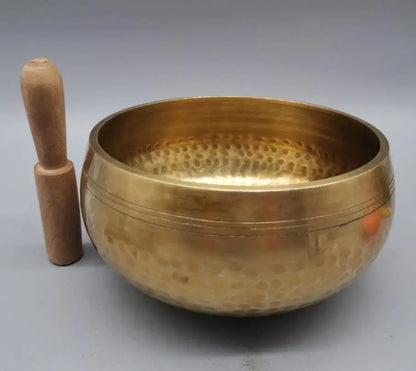 China brass archaize Buddha sound bowl crafts statue