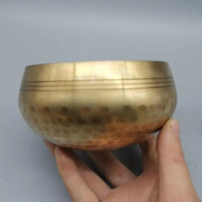 China brass archaize Buddha sound bowl crafts statue