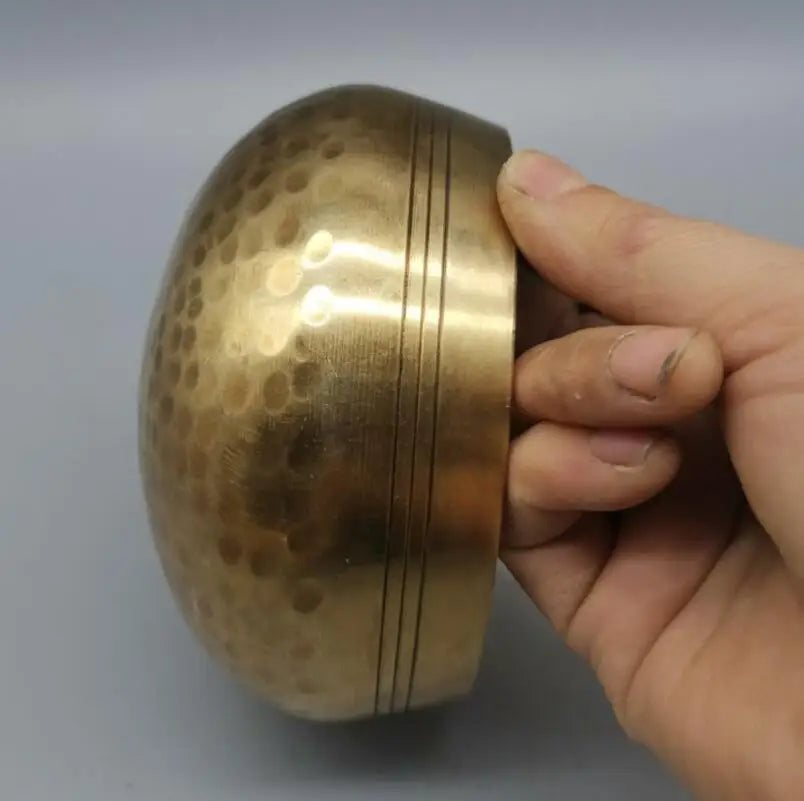 China brass archaize Buddha sound bowl crafts statue