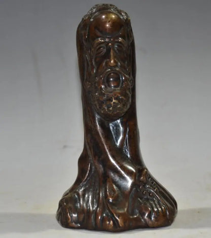 China brass archaize DARUMA Patriarch crafts statue