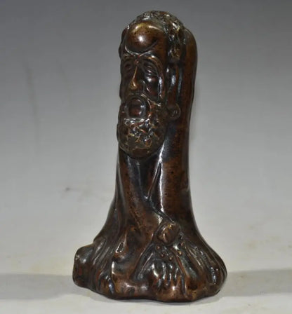 China brass archaize DARUMA Patriarch crafts statue