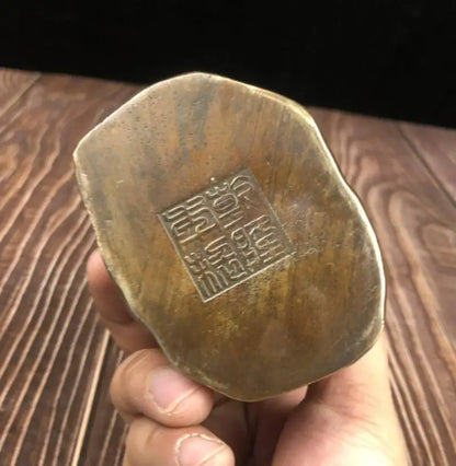 China brass archaize DARUMA Patriarch crafts statue