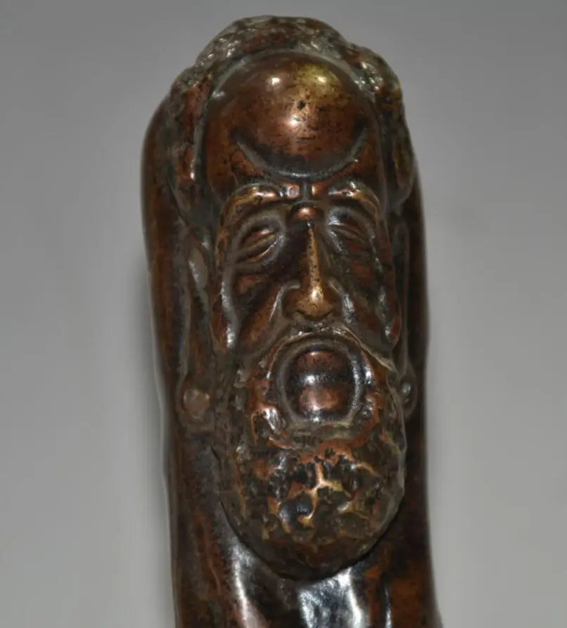 China brass archaize DARUMA Patriarch crafts statue