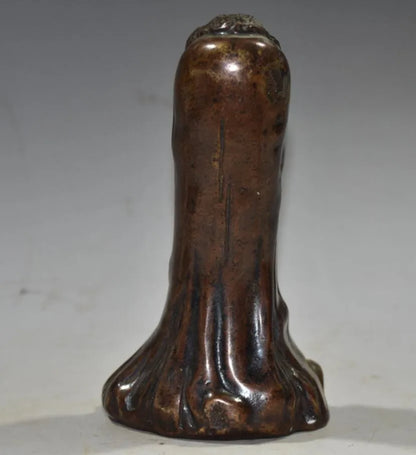 China brass archaize DARUMA Patriarch crafts statue