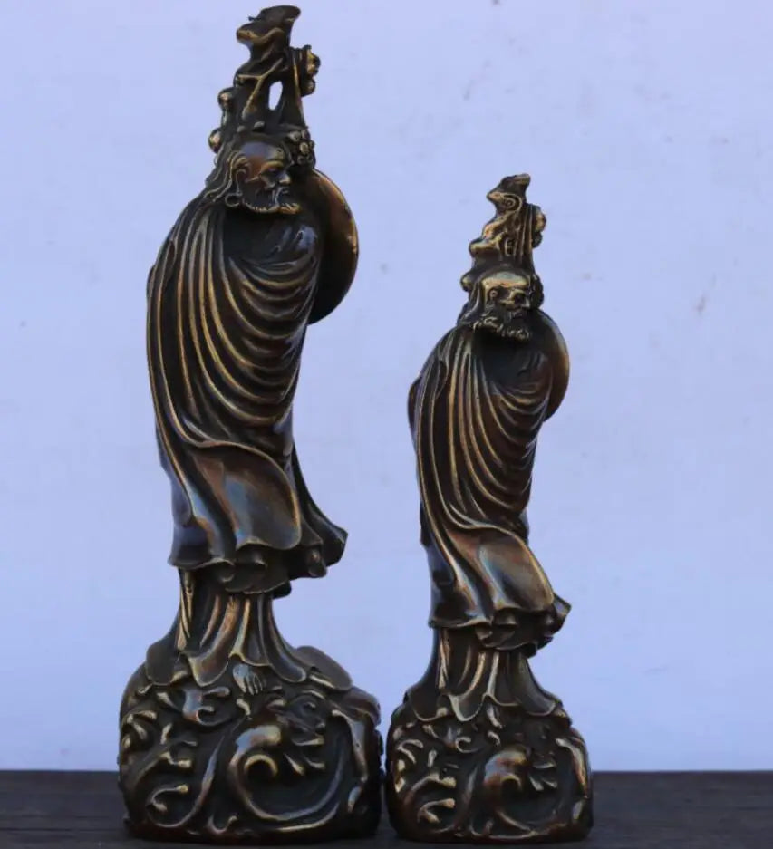 China brass archaize DARUMA Patriarch crafts statue