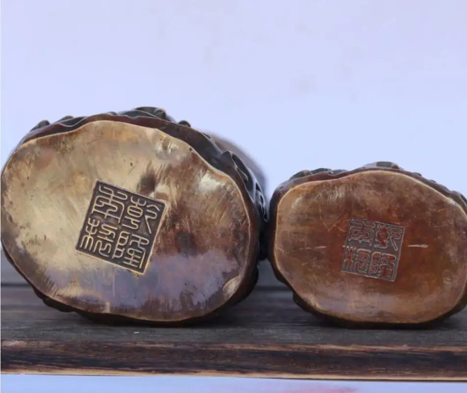 China brass archaize DARUMA Patriarch crafts statue