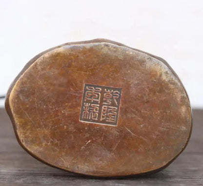 China brass archaize DARUMA Patriarch like crafts statue