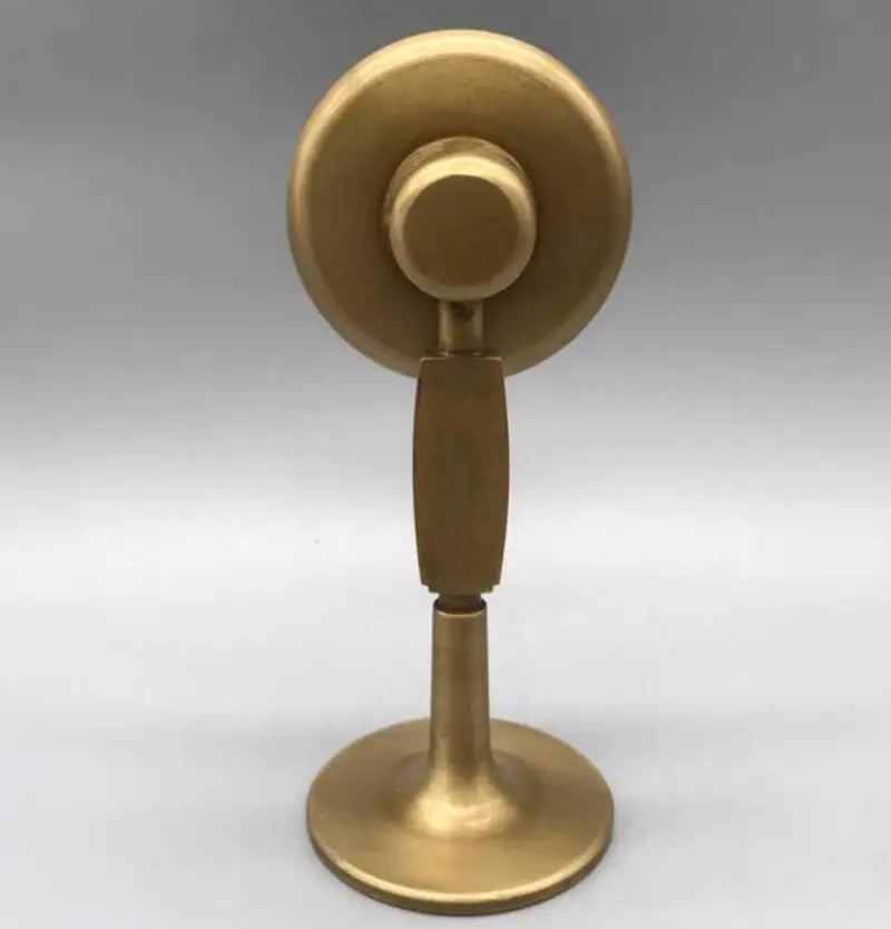 China brass archaize Electric fan shape Incense burner crafts statue