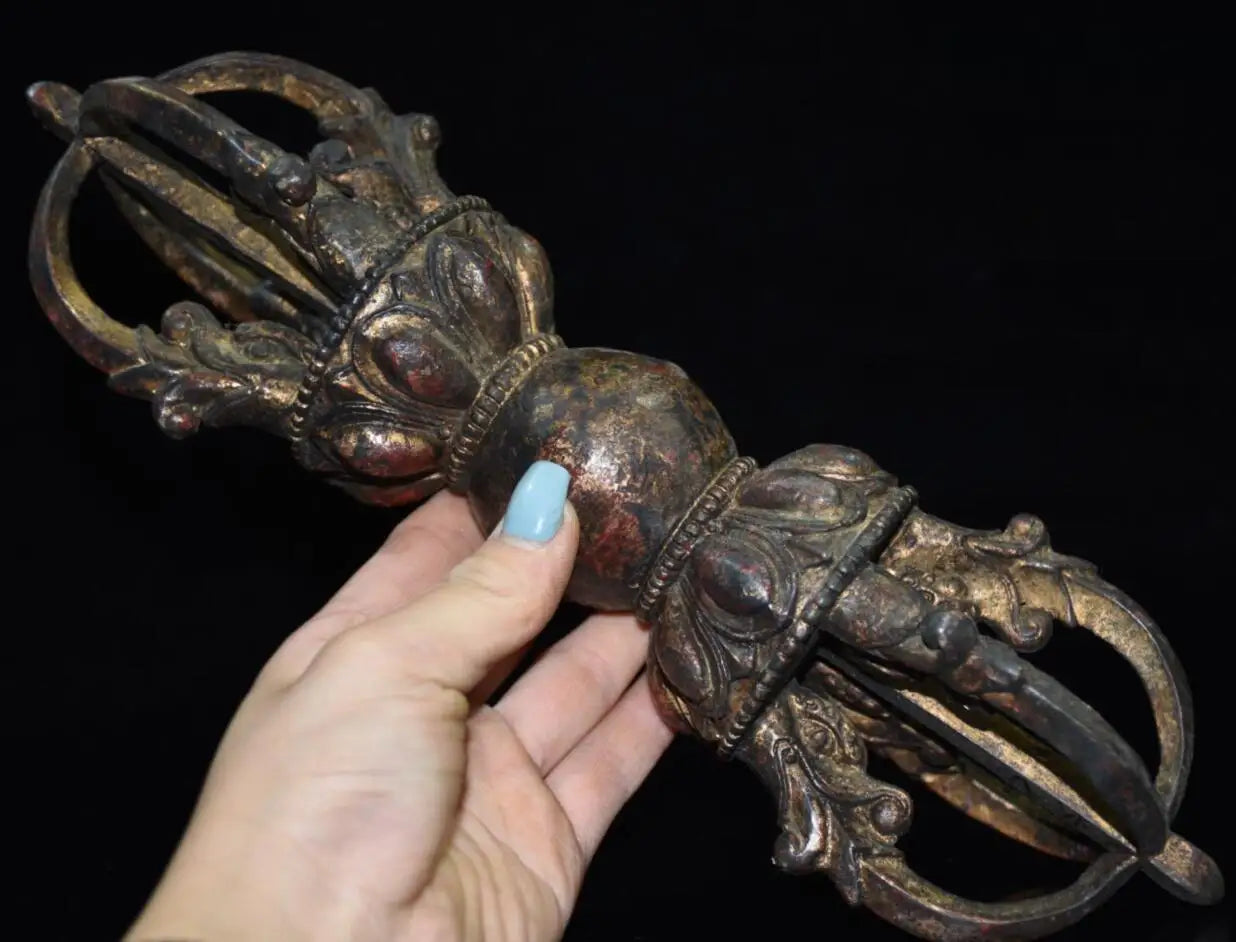 China brass archaize Exorcism Vajra crafts statue