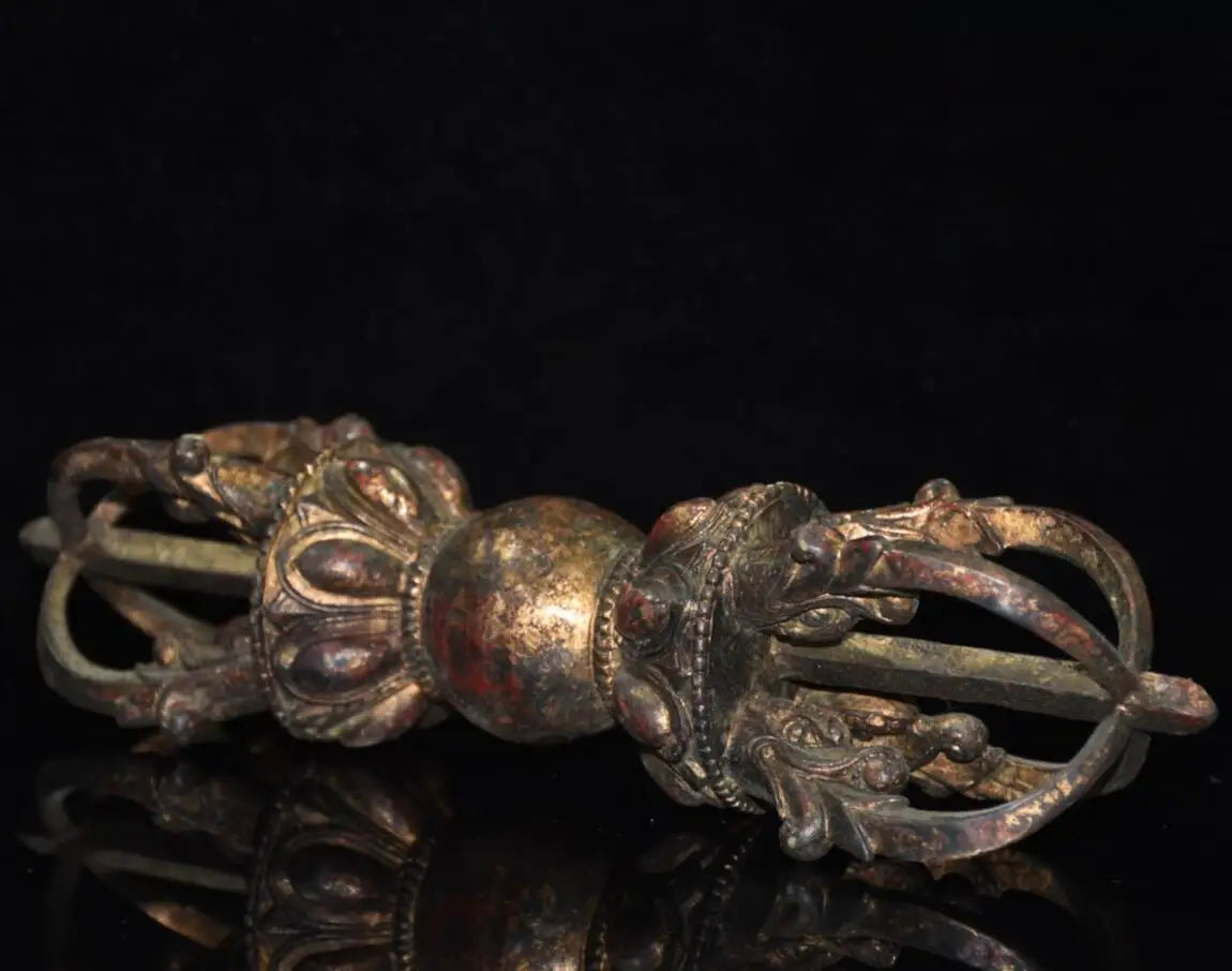 China brass archaize Exorcism Vajra crafts statue