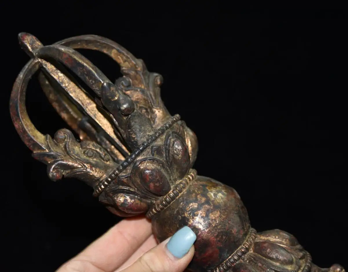 China brass archaize Exorcism Vajra crafts statue