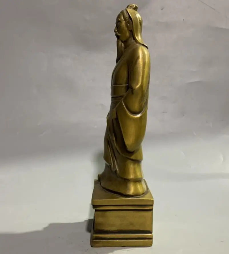 China brass archaize God doctor Hua Tuo crafts statue