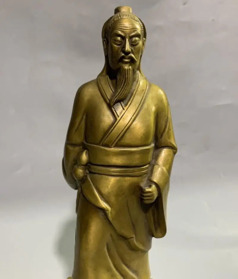 China brass archaize God doctor Hua Tuo crafts statue